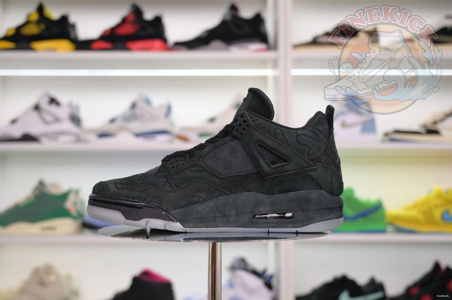 black kaws Jordan Air 4 Jordan 0217